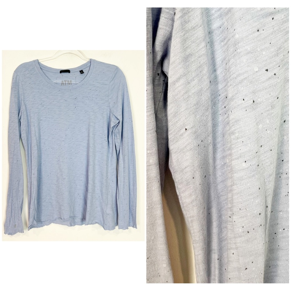 ATM Anthony Thomas Melillo Light Blue Long Sleeve Tee